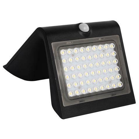 APLIQUE LED SOLAR 4W 500LM DOBLE ILUMINACIÓN NEGRO ELBAT - EB0388-2