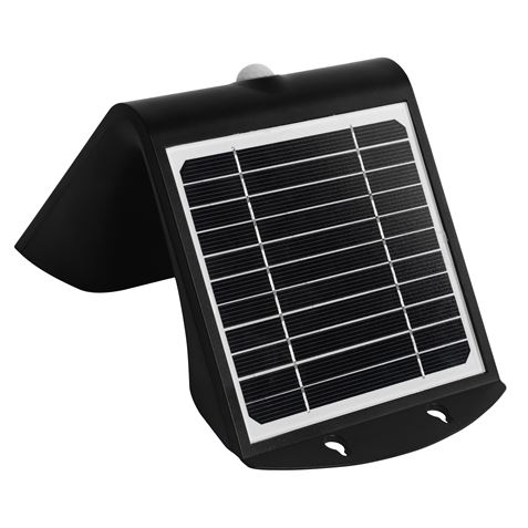 APLIQUE LED SOLAR 4W 500LM DOBLE ILUMINACIÓN NEGRO ELBAT - EB0388-5