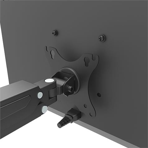 SOPORTE DE MESA 1 MONITOR 17"-27" CON PISTON DE GAS CROMAD - CR1111-4