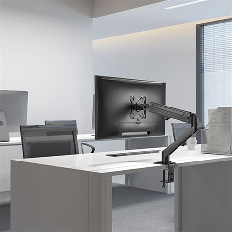 SOPORTE DE MESA 1 MONITOR 17"-27" CON PISTON DE GAS CROMAD - CR1111-5