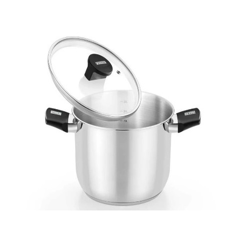 OLLA DE ACERO INOX CON TAPA DE...