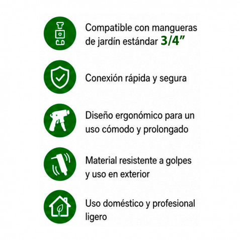 SET 4PCS BOQUILLA DE RIEGO +...