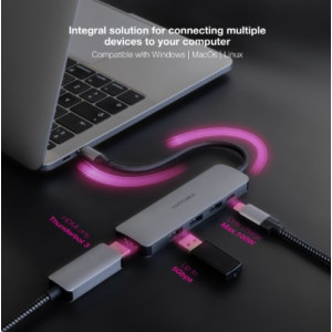 HUB USB-C 5 EN 1 | CONVERSOR USBC 3.1...
