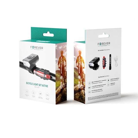 KIT LUCES PARA BICICLETA BLG-200 FOREVER - 5900495962683-1