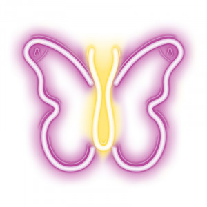 LAMPARA DECORATIVA NEON LED BUTERFLY...