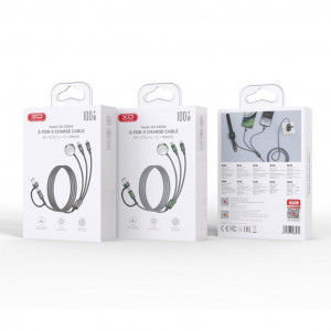 CABLE USB-A/C 3 EN 1 2X USB-C Y...
