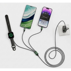 CABLE USB-A/C 3 EN 1 2X USB-C Y...