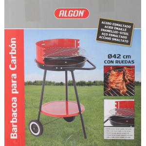 BARBACOA REDONDA C/RUEDAS 42X76.5CM...