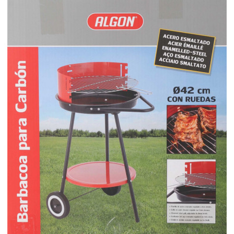 BARBACOA REDONDA C/RUEDAS 42X76.5CM...