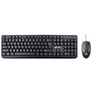 KIT TECLADO + RATÓN CON CABLE USB CROMAD