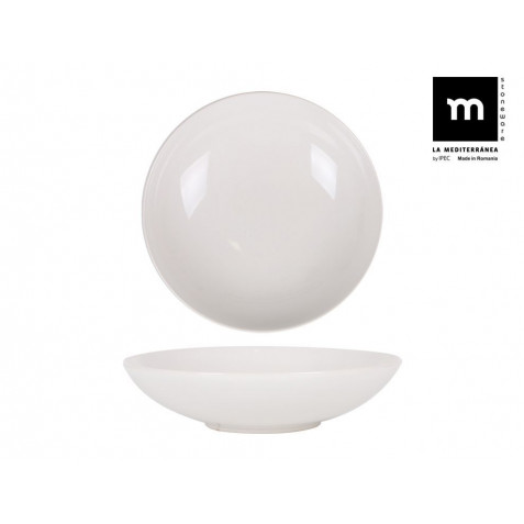 SET 12 PLATOS POSTRE 20CM MONACO IVORY LA MEDITERRANEA