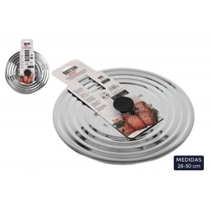 TAPA DE SARTEN ACERO INOX 28/30CM QUTTIN
