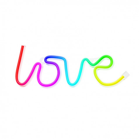 LAMPARA DECORATIVA NEON LED LOVE FOREVER
