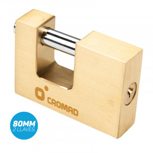 CANDADO ANTIPALANCA 80MM 2 LLAVES CROMAD