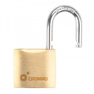 CANDADO DE LATÓN 40MM 2 LLAVES CROMAD