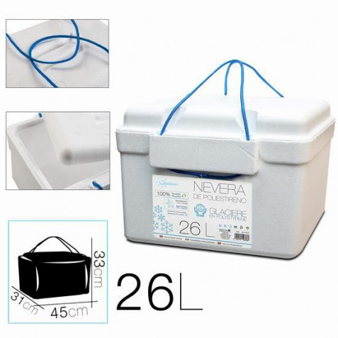 NEVERA DE POLIESTIRENO 26 LITROS CON...