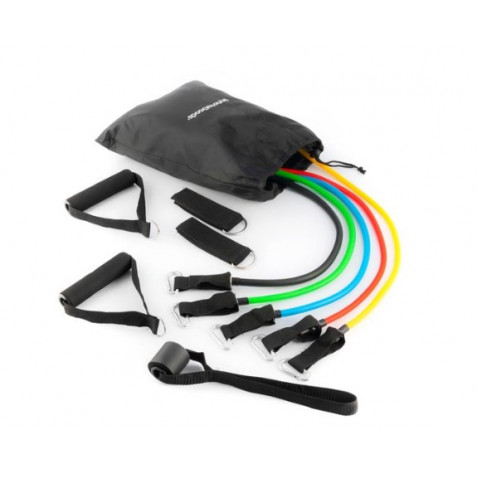 SET 5 BANDAS RESISTENCIA CON ACCESORIOS INNOVAGOODS