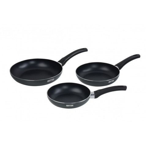 PACK 3 SARTENES ALUMINIO INDUCCION BASIK QUTTIN