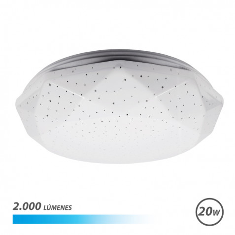 APLIQUE LED TECHO 20W 2000LM LUZ FRIA SERIE NEPTUNO ELBAT