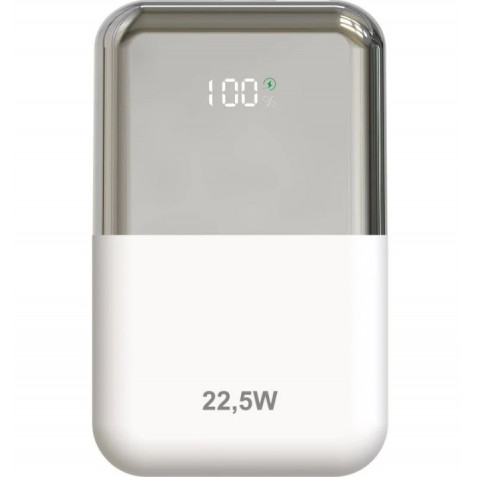 POWERBANL 10000MAH LEPOW22W10WS BLANCO PLATA LEOTEC