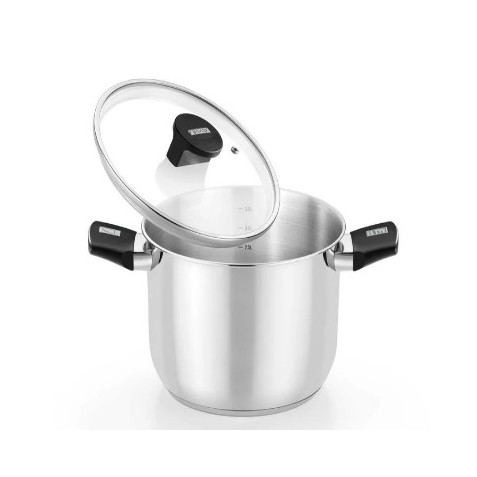 OLLA DE ACERO INOX CON TAPA DE CRISTAL 18CM ELITE MONIX