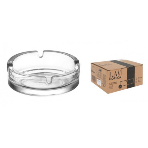 SET 12 CENICEROS VIDRIO 11CM VINUS LAV HORECAS