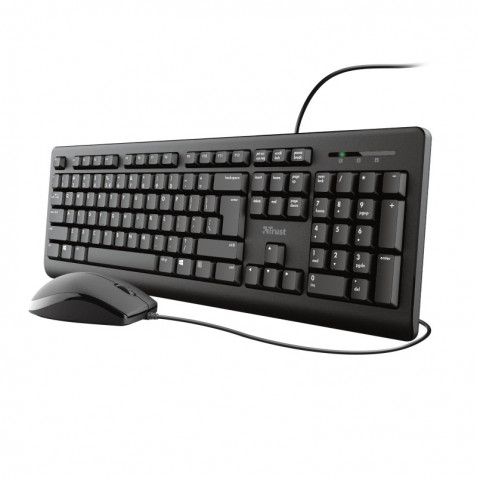 TECLADO+RATON USB TRUST TKM-250 SILENCIOSO Y REST A LIQUIDOS