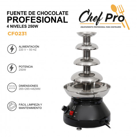 FUENTE DE CHOCOLATE PROFESIONAL 4...