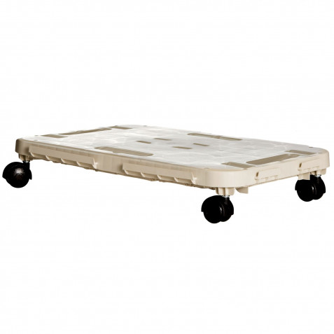PLATAFORMA RECTANGULAR CON RUEDAS 480X290X38MM ARTPLAST