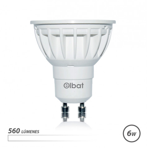 BOMBILLA LED GU10 | 6W | 560LM | LUZ BLANCA | ELBAT