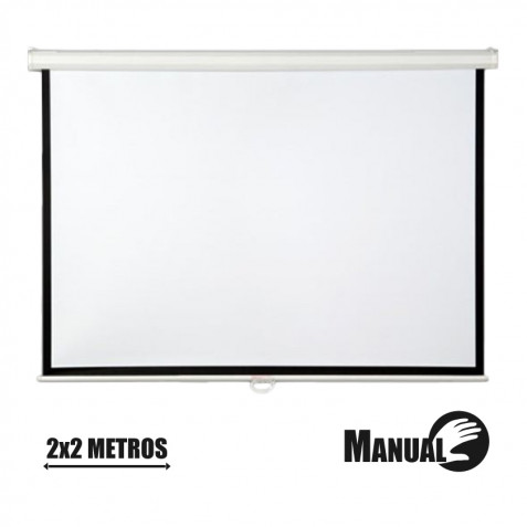 PANTALLA PROYECCION MANUAL 2 X 2MTR CROMAD