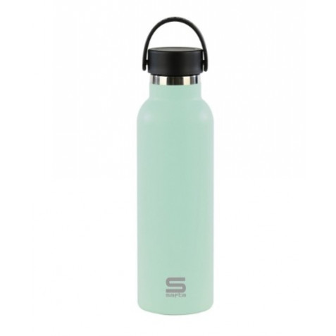 BOTELLA TERMO 600ML ACERO INOXIDABLE VERDE SAFTA