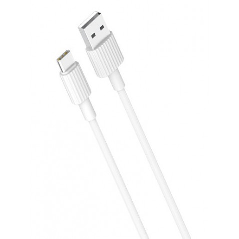 CABLE NB156 SILICONA USB - TIPO C | 2.4A | 1 MTR | BLANCO XO