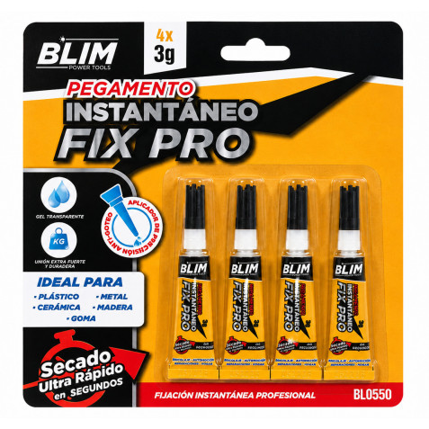PEGAMENTO INSTANTÁNEO 4X3GR BLIM FIX PRO
