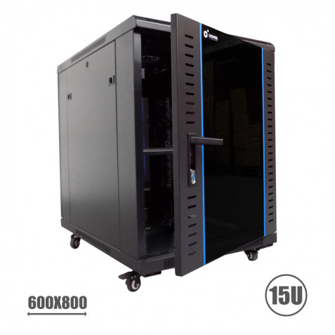 RACK 19\" 15U 600X800 PERFORADO CROMAD