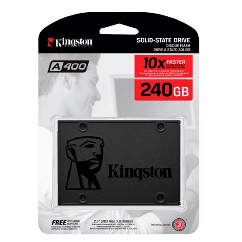 DISCO DURO SSD 240GB 2.5" SATA3 A400 KINGSTON - SA400S37-240G