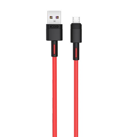 CABLE NBQ166 CARGA RAPIDA USB - MICRO USB | 5A | 1 METRO | ROJO XO - XONBQ166MCRD