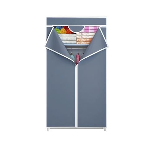 ARMARIO DE TELA CON CREMALLERA 70X45X155 - 80204-5