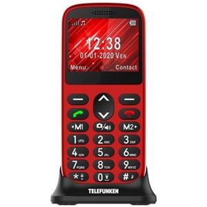 TELEFONO TELEFUNKEN S420 PERSONAS MAYORES ROJO - S420 RED