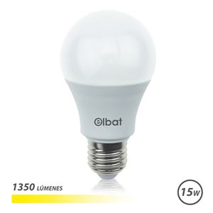 BOMBILLA LED A60 | 15W | 1350LM | E27 | LUZ CALIDA | ELBAT - EB0334