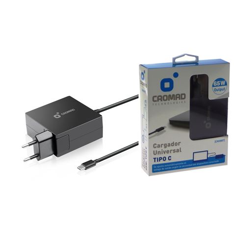 Cargador USB tipo C 65W 14.5V-2A 15V-3A 20V-3.25A