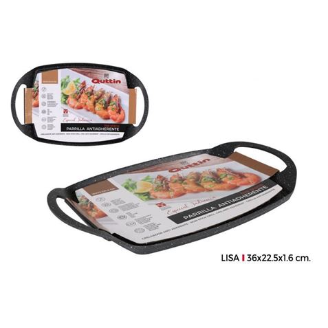 PARRILLA CON ASAS LISA INDUCCION 36X22CM QUTTIN - BQ06023769298