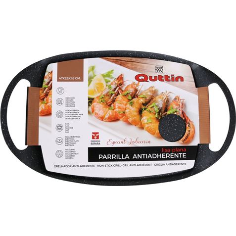 PARRILLA CON ASAS PLACA LISA 47X29CM QUTTIN - BQ06023769300