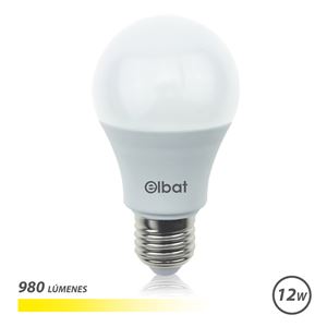 BOMBILLA LED A60 | 12W | 980LM | E27 | LUZ CALIDA | ELBAT - EB0244