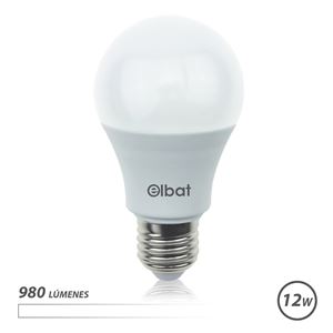 BOMBILLA LED A60 | 12W | 980LM | E27 | LUZ BLANCA | ELBAT - EB0245