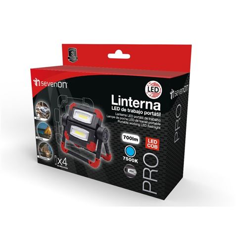 LINTERNA DE TRABAJO PORTATIL 700 LUMEN SEVENON - 85082 LINTERNA DE TRABAJO PORTATIL 700 LUMEN SEVENON - 85082