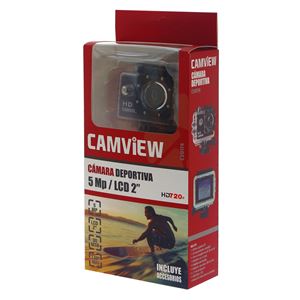 REACONDICIONADO CAMARA DEPORTIVA FULL HD 720P 5MPX | LCD 2" | CAMVIEW - CV0174-3