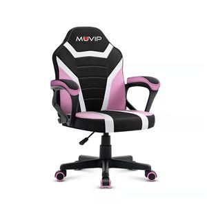 SILLA GAMING GM1500 NEGRO / BLANCO / ROSA MUVIP - MV0380-1