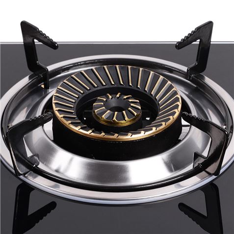 COCINA GAS INOX 1 FUEGO CRISTAL TEMPLADO MUVIP - MV0383-1