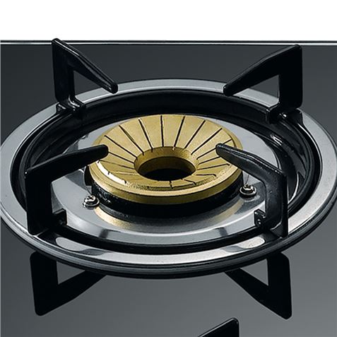 COCINA GAS INOX 4 FUEGOS CRISTAL TEMPLADO MUVIP - MV0386-1